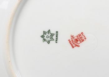 FRUKTSERVIS, porslin, 15 delar, Limoges, tidigt 1900-tal.