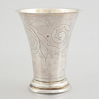 A Swedish silver beaker, mark of Johan Petter Hörling, Enköping 1817.