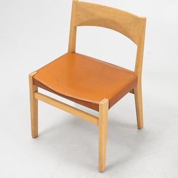 John Vedel Rieper, stolar, 6 st, Erhard Rasmussen. Danmark, formgivna 1962.