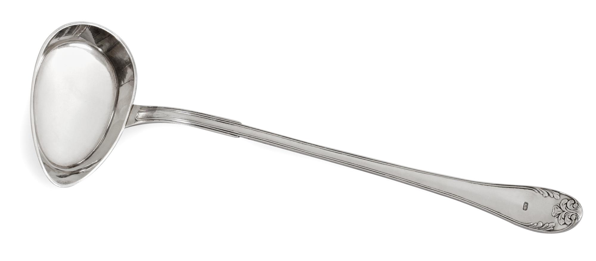 SOPPSLEV, silver. Adolf Zethelius, Stockholm 1819.