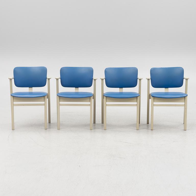 Ilmari Tapiovaara, a set of four 'Domus' chairs, Edsbyverken, Sweden, 1950's/60's.