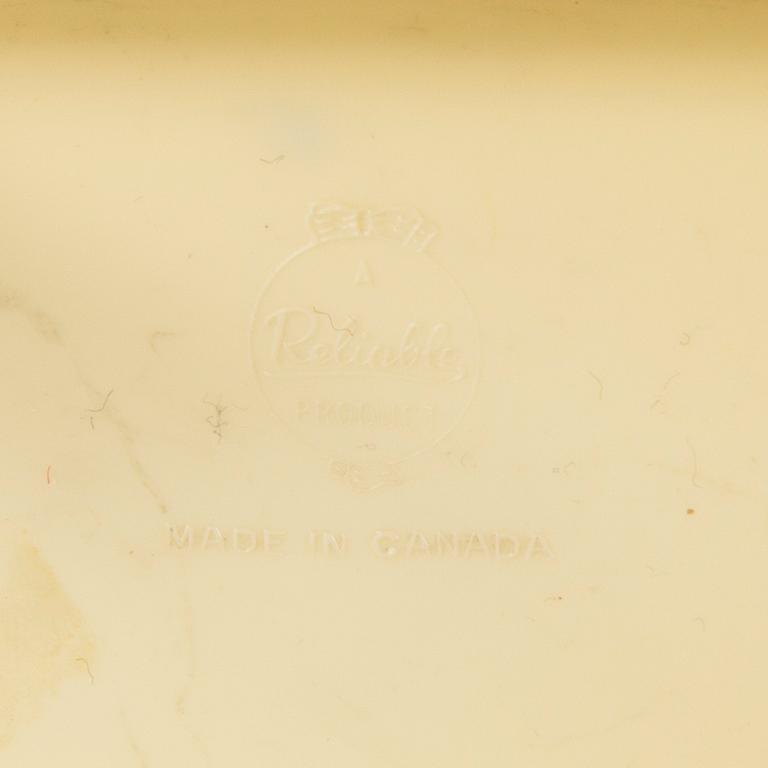 A lot of 26 pieces of plastic doll house furniture mostly by A Renwal products USA first half of the 20th century.