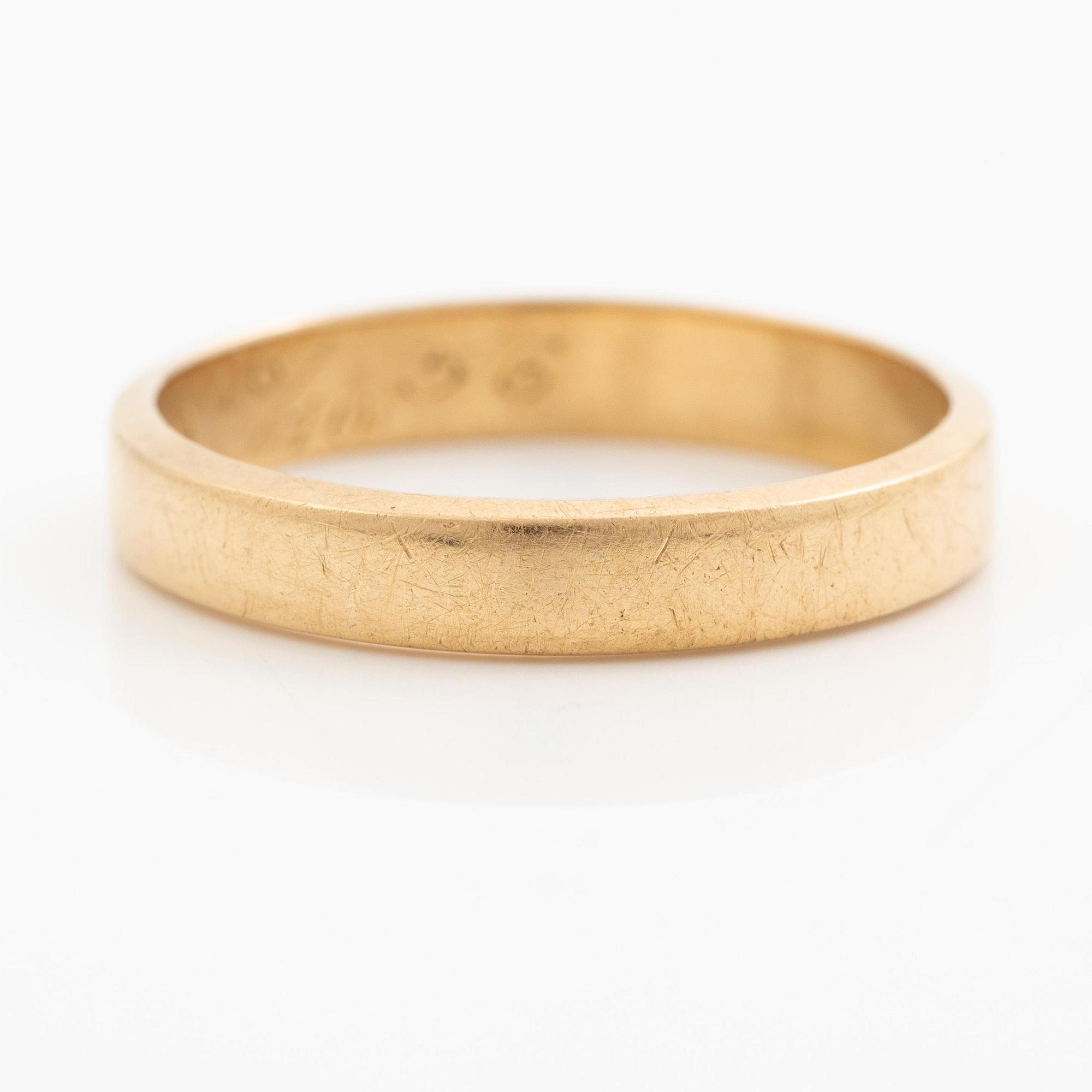 Wiwen Nilsson, a ring, 18K gold, Lund 1956.