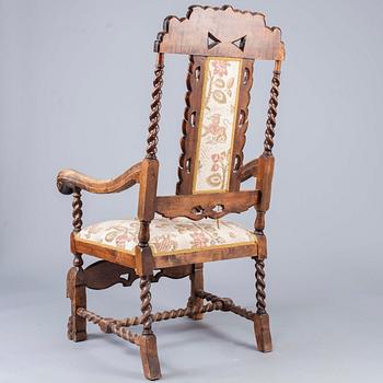KARMSTOL, barockstil, 1900-talets början.