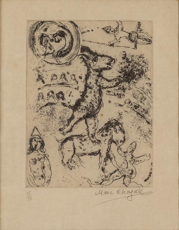 MARC CHAGALL, etching, signed and numbered 25/35.