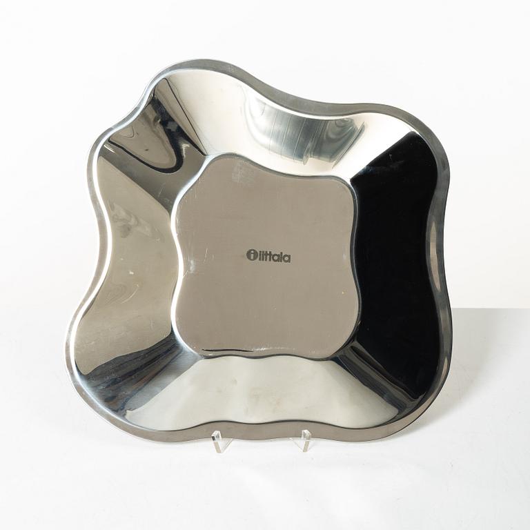 Alvar Aalto, vaser, 3 st och skål "Savoy", glas, samt fat och ljuslykta, Iittala.