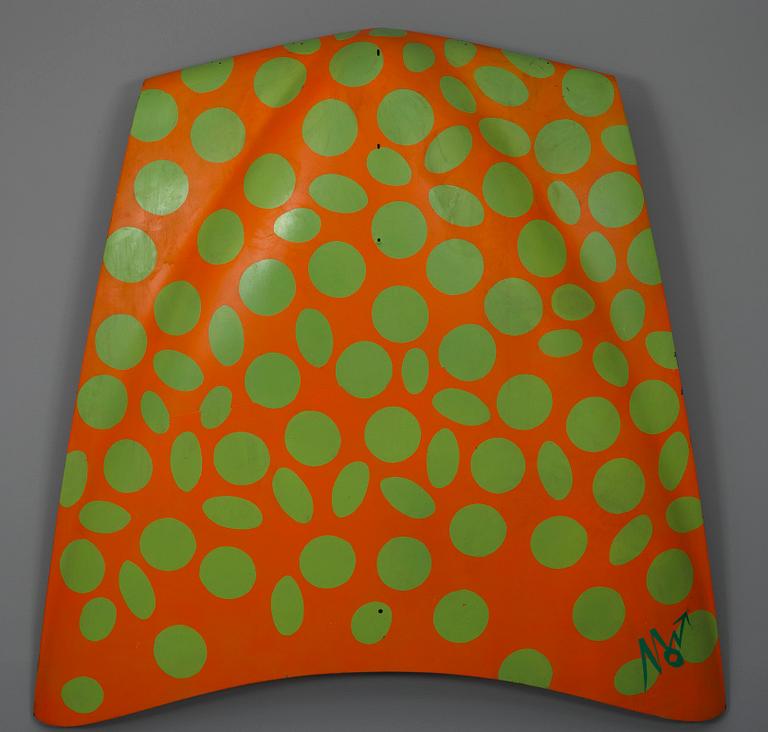 HANNU JUHANI "TUOMARI" NURMIO, skulptur, plåt, "Volvo Amazon", sign.