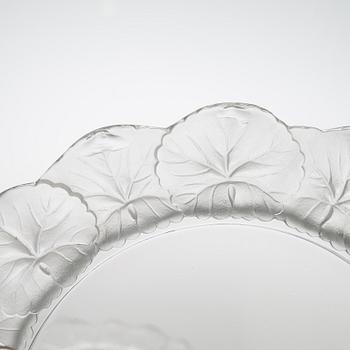 Tallrikar, 20 st, "Honfleur", Lalique, Frankrike 1900-talets senare hälft.