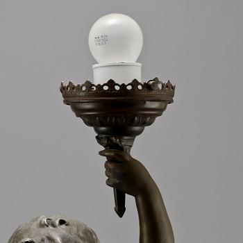 BORDSLAMPA, belle epoque-stil, 1900-tal.