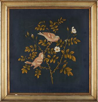 SIDENBRODERI, omkring sekelskiftet 1900.