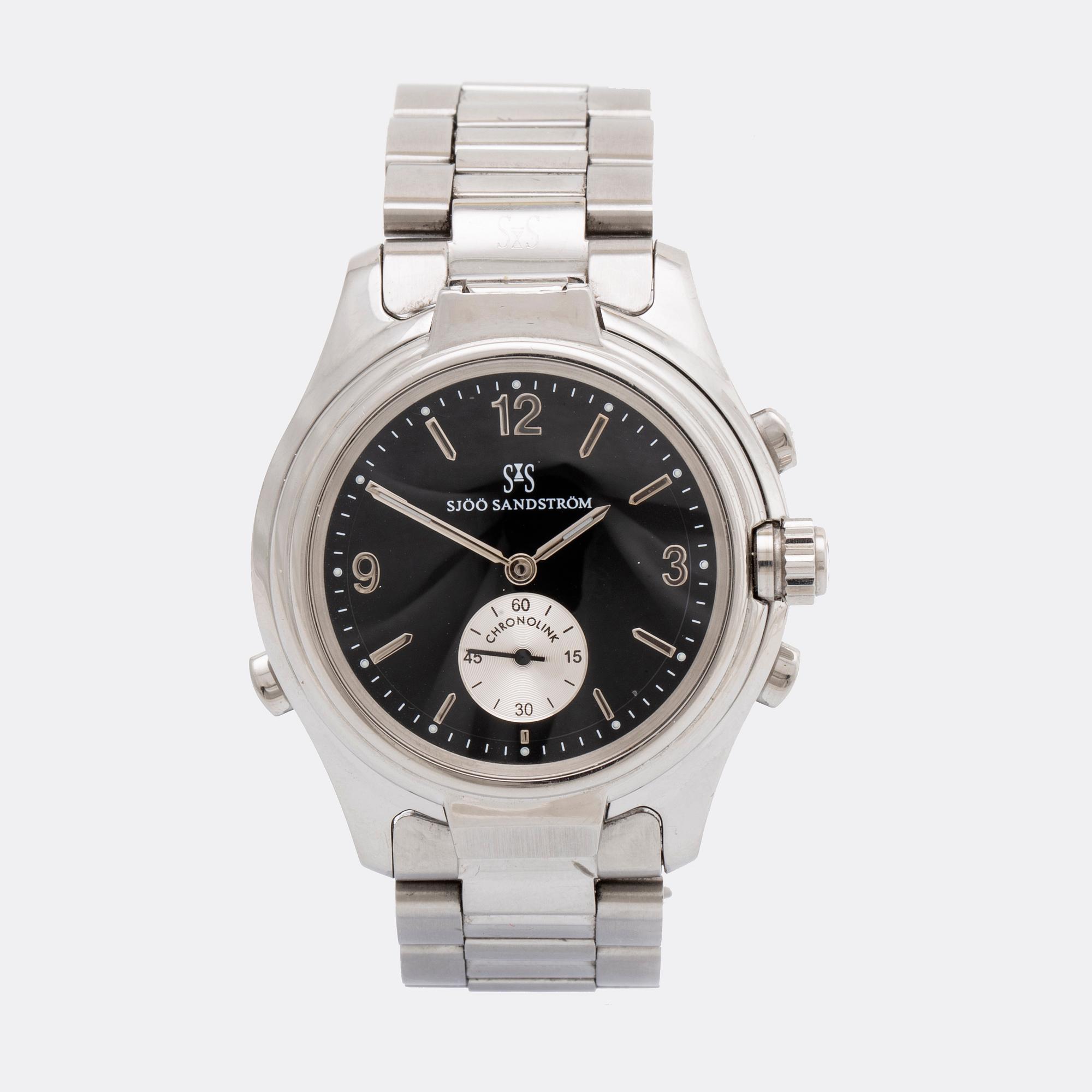 SJÖÖ SANDSTRÖM, Chronolink, wristwatch, 40 mm.