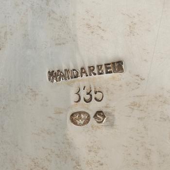 KAFFESERVIS, 3 delar, silver, importstämplat, 1900-tal. Vikt 1 270 g.