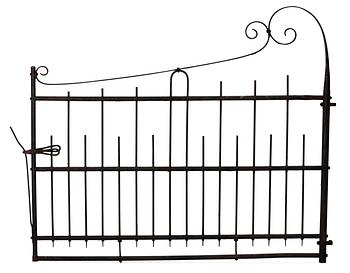 766. A pair of swedish iron gates.