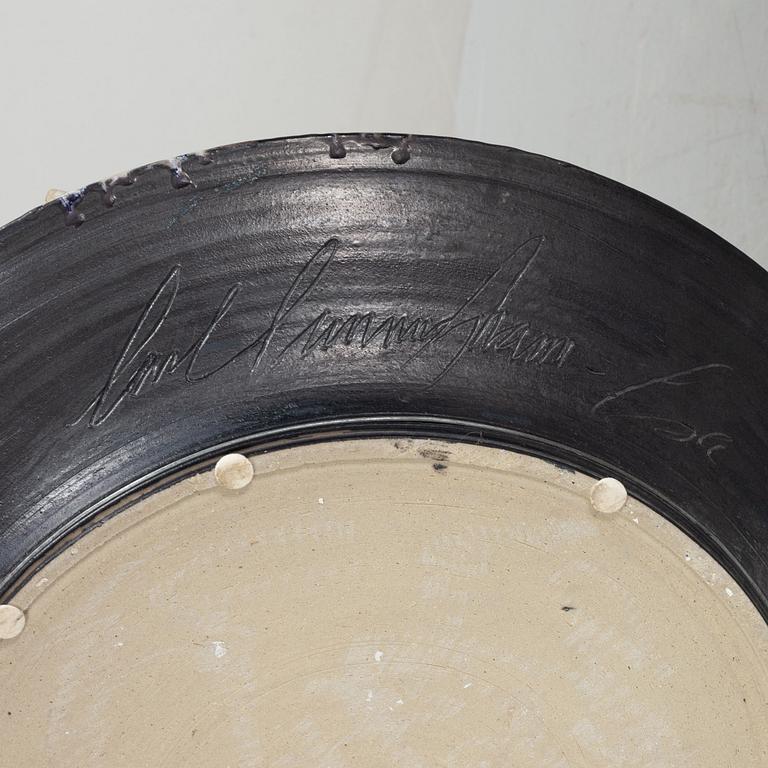 Carl Cunningham-Cole, a large stoneware bowl, signed.