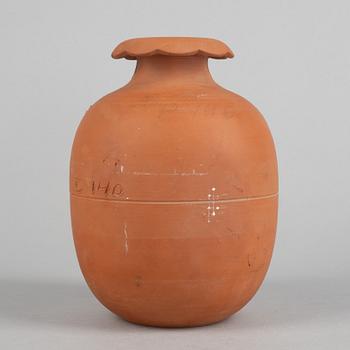 Stig Lindberg, a unique faience prototype, model 65, Gustavsbergs studio, Sweden 1940s.