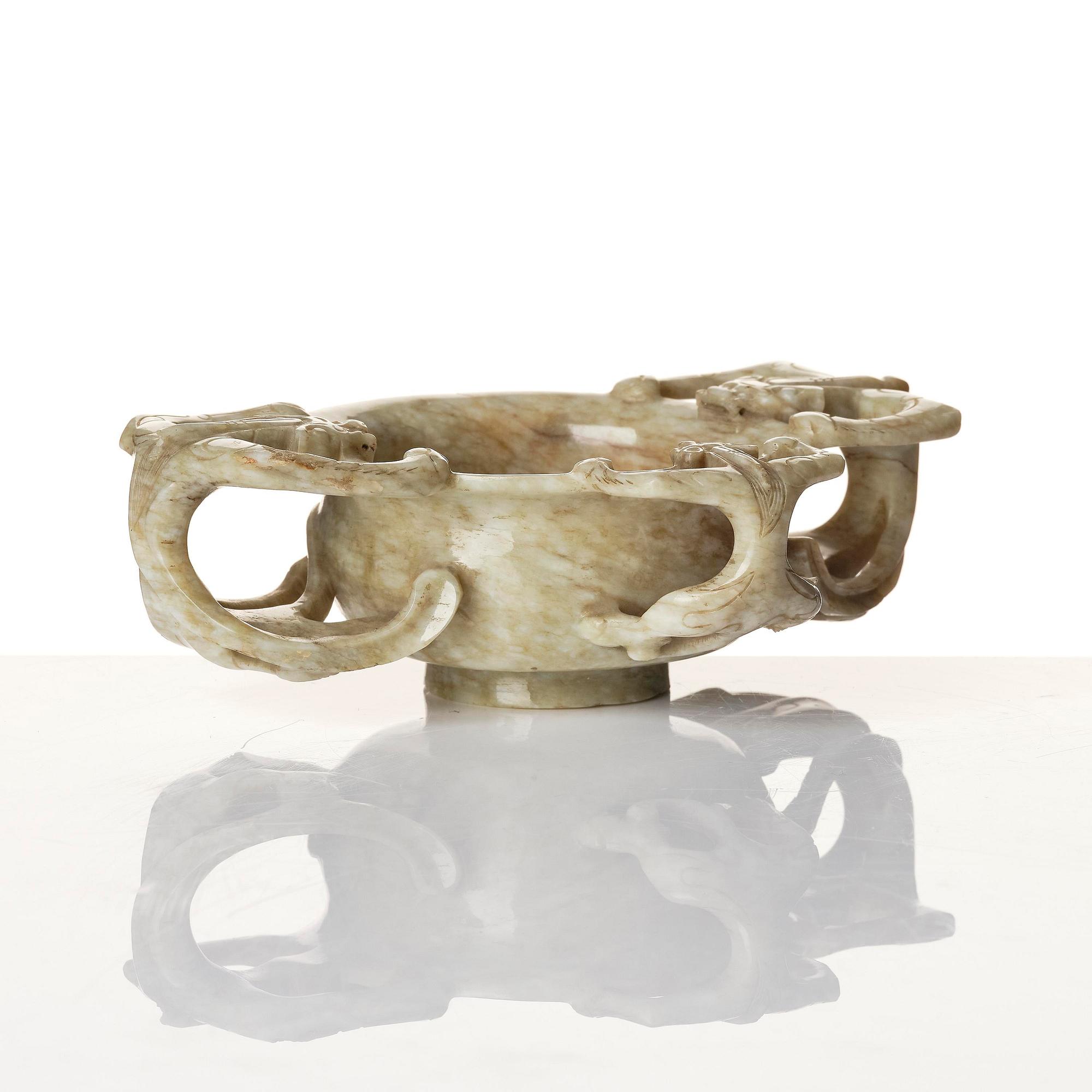Bägare, jade. Mingdynastin (1368-1644).
