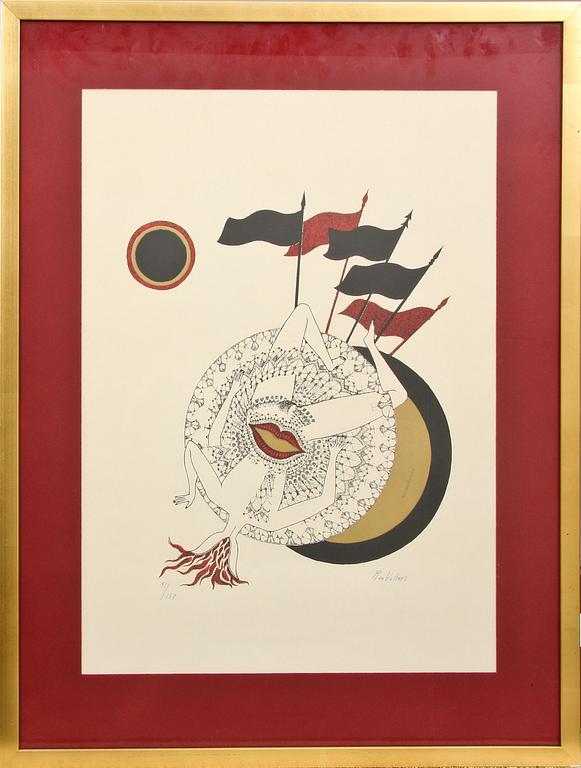 MAX WALTER SVANBERG, litografier, 3 st, sign.