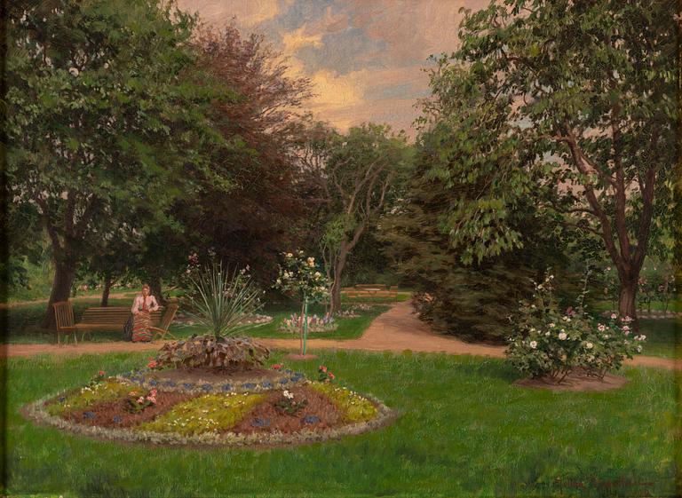 JOHAN KROUTHÉN, oil on canvas, signed and dated 1900.