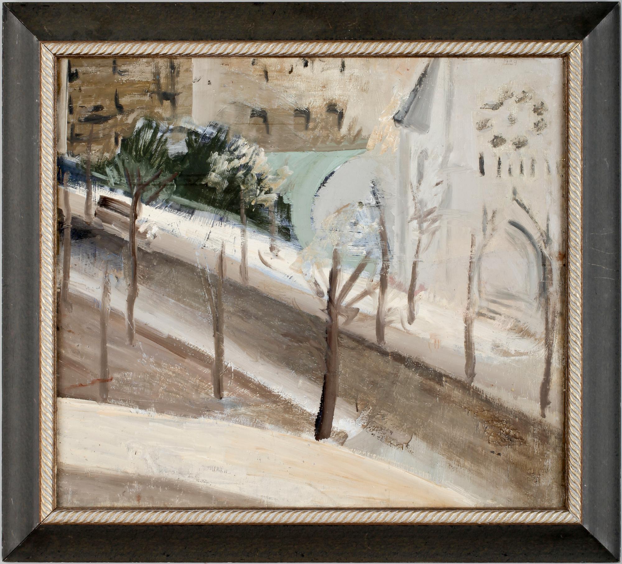 EVERT LUNDQUIST, olja på pannå. Sign o dat 1930 a tergo.