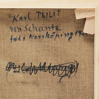 Philip von Schantz, oil on canvas. Signed and dated -88.