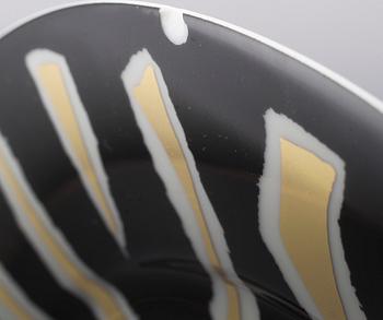 MATSERVIS, 56 delar, porslin, "Zebra", Roberta Pietrobelli, Zeitler, 1900-talets slut.