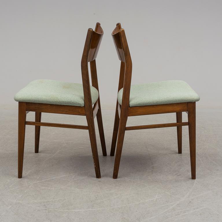 A set of six chairs, second half of the 20th century.