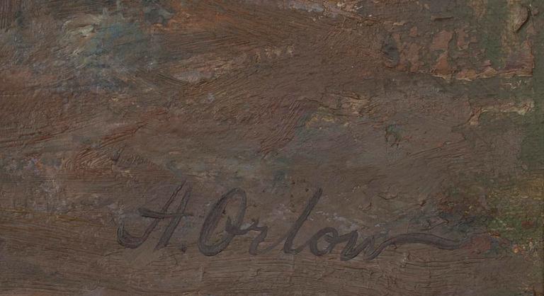 ALEKSANDR GRIGORIEVICH ORLOV, öljy kankaalle, sign.