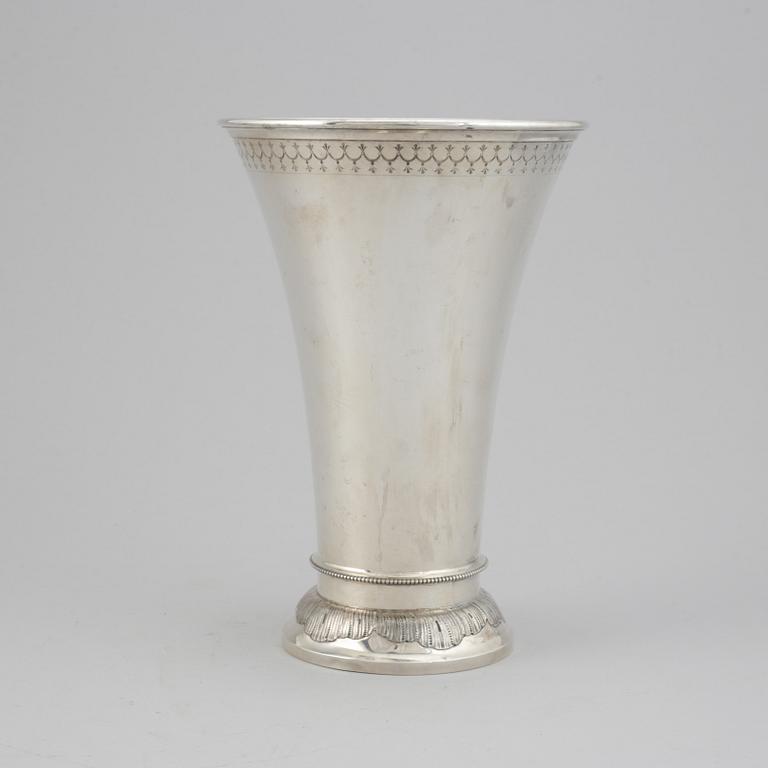 A swedish silver beaker, mark of K Andersson, Stockholm 1901.