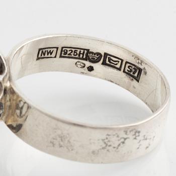 Liisa Vitali, collier och ring, silver.