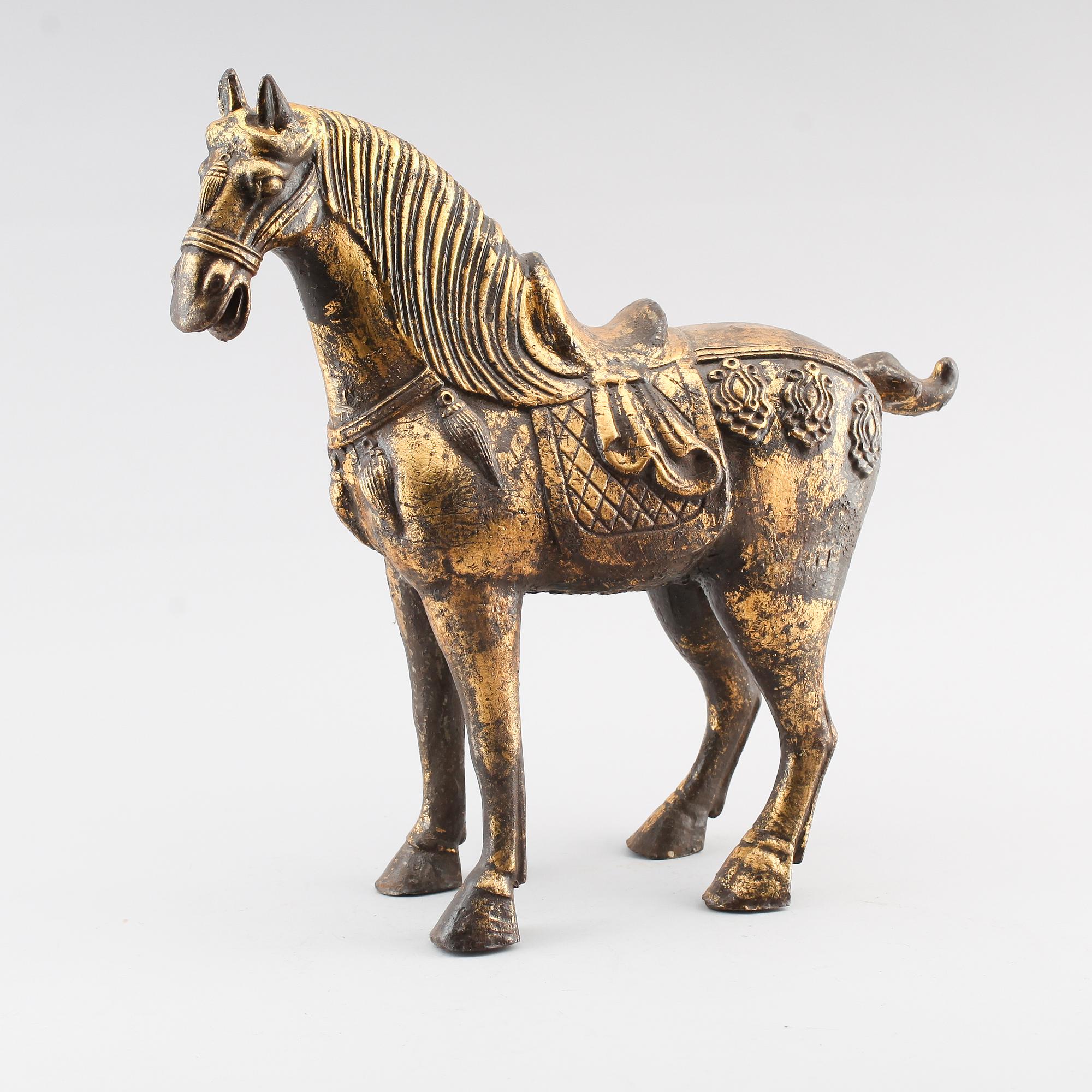 SKULPTUR, gjutjärn, orientalisk, 1900-/2000-tal.