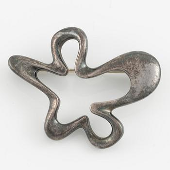 Henning Koppel, brosch, sterlingsilver, Splash, för Georg Jensen, Danmark efter 1945.