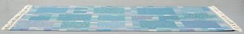 MATTO, "Opal" according to the owner, flat weave, ca 258 x 165,5 cm, signed KLH VPMI VN.