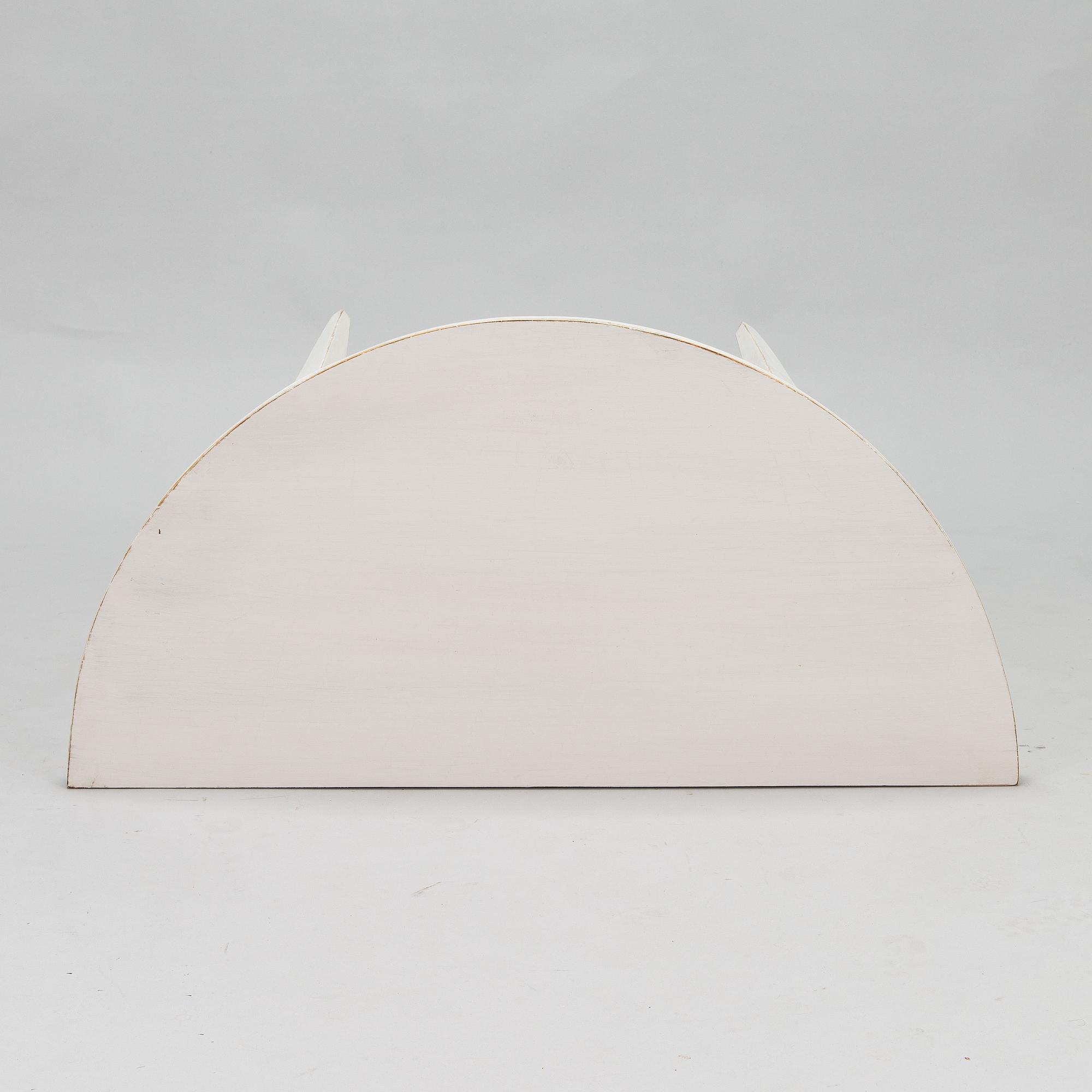Table, so-called crescent table, second half of the 19th century.