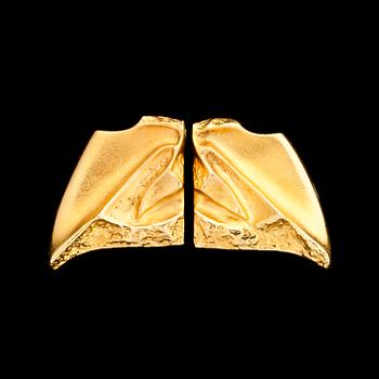 ÖRHÄNGEN, ett par. 18k. Lapponia, Finland, 1990. Vikt ca 10g.
