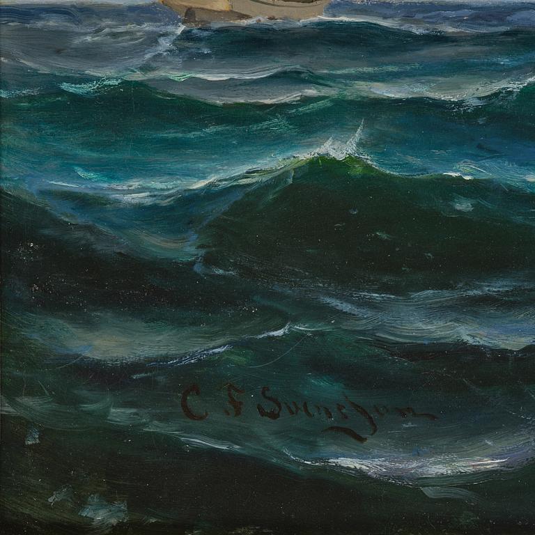 Christian Fredrik Swensson (Svensson), Christian Fredrik Swensson, "Norrköping" and cannon boats.