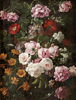 Fransesco Lavagna Tillskriven, Blomsterstilleben med rosor.