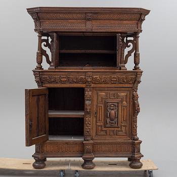 A 19th century oak cabinet.