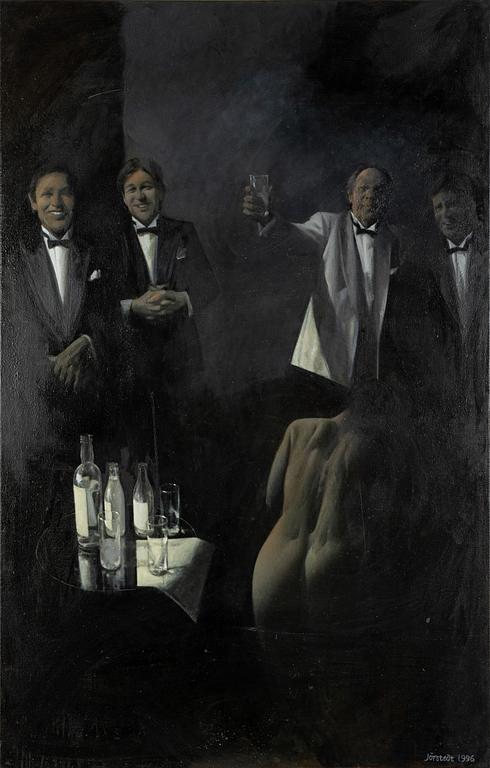 Kjell Jörstedt, oil on canvas. Ca. 150 x 96 cm.