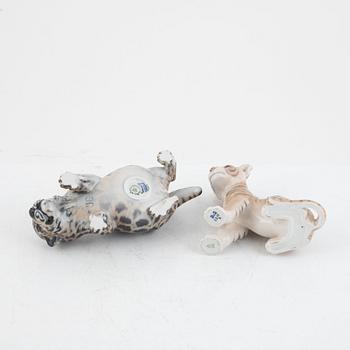 Figurines, 6 pcs, porcelain, Denmark.