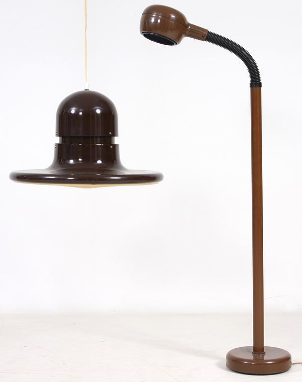 GOLVLAMPA samt TAKLAMPA, 1970-tal..