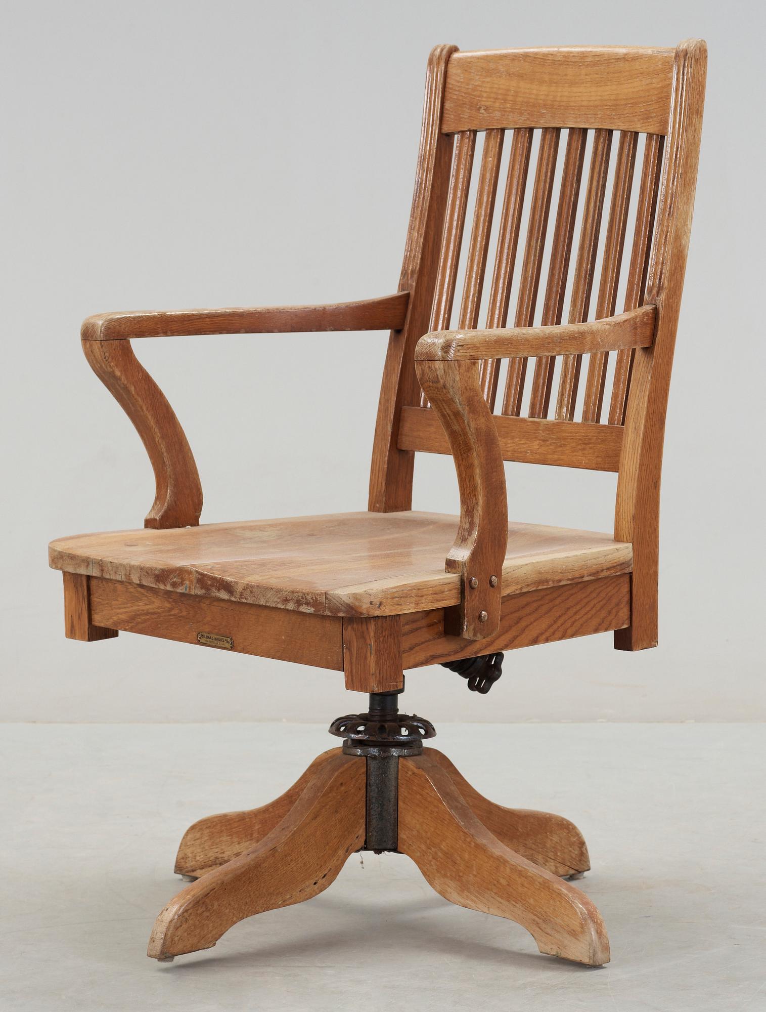 SKRIVBORDSSTOL, 1900-talets början.