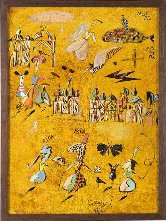 MADELEINE PYK, signerad M. Pyk, olja på duk.