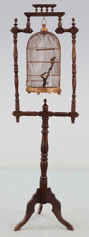 FÅGELBUR med STÄLL, 1900-talets andra hälft.