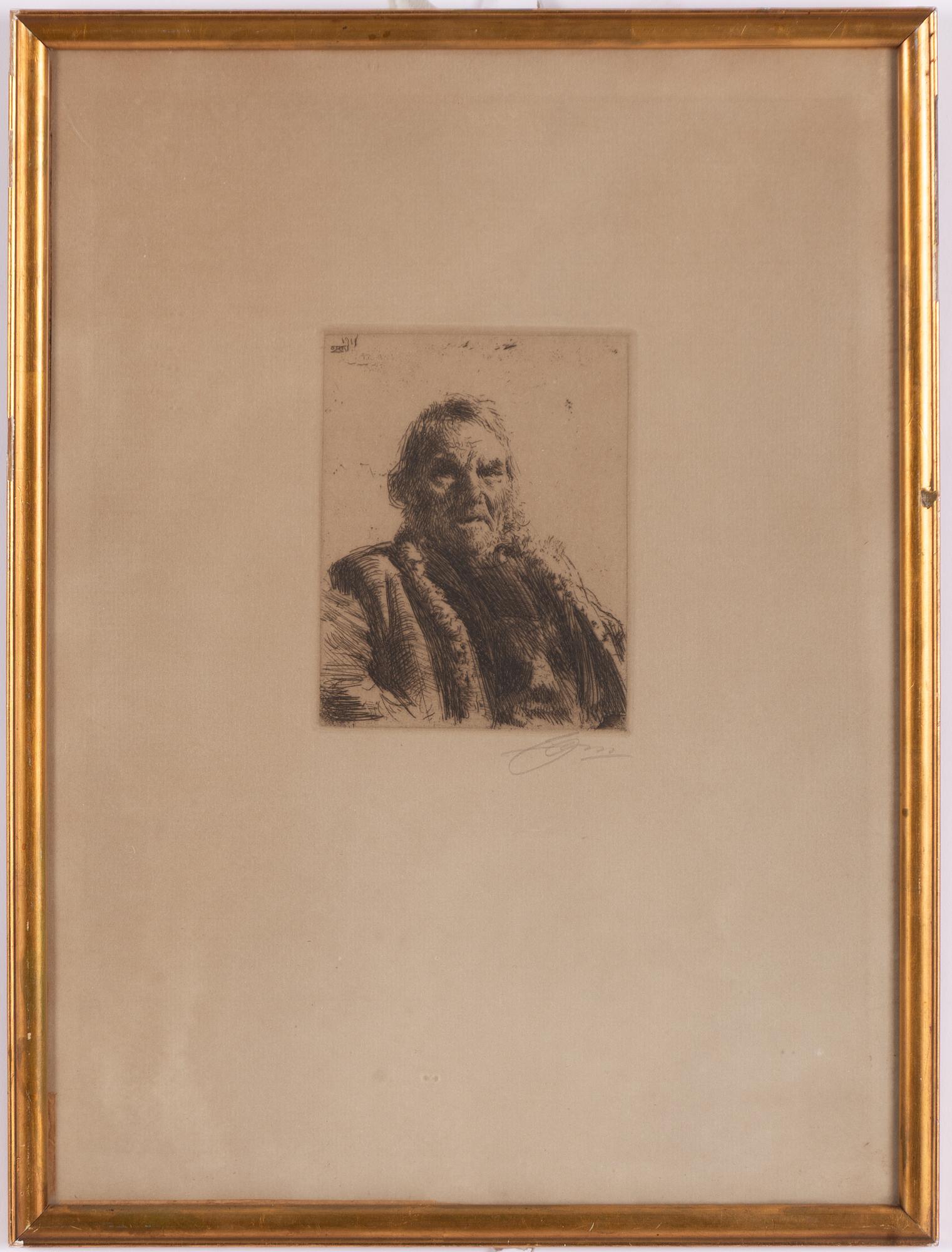 Anders Zorn, "Gammal knekt".