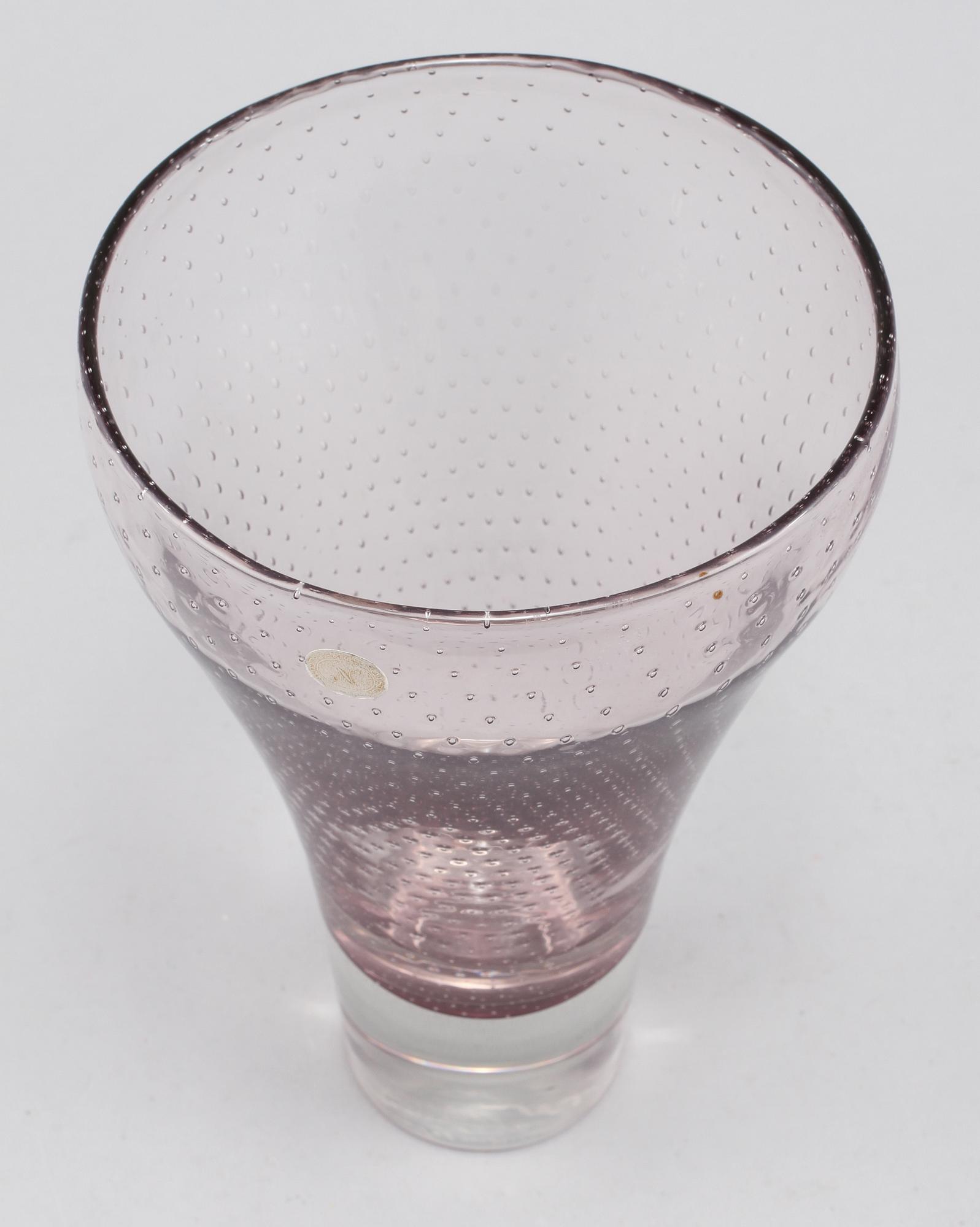 VAS, glas, Gunnel Nyman, signerad, 1900-talets andra hälft.