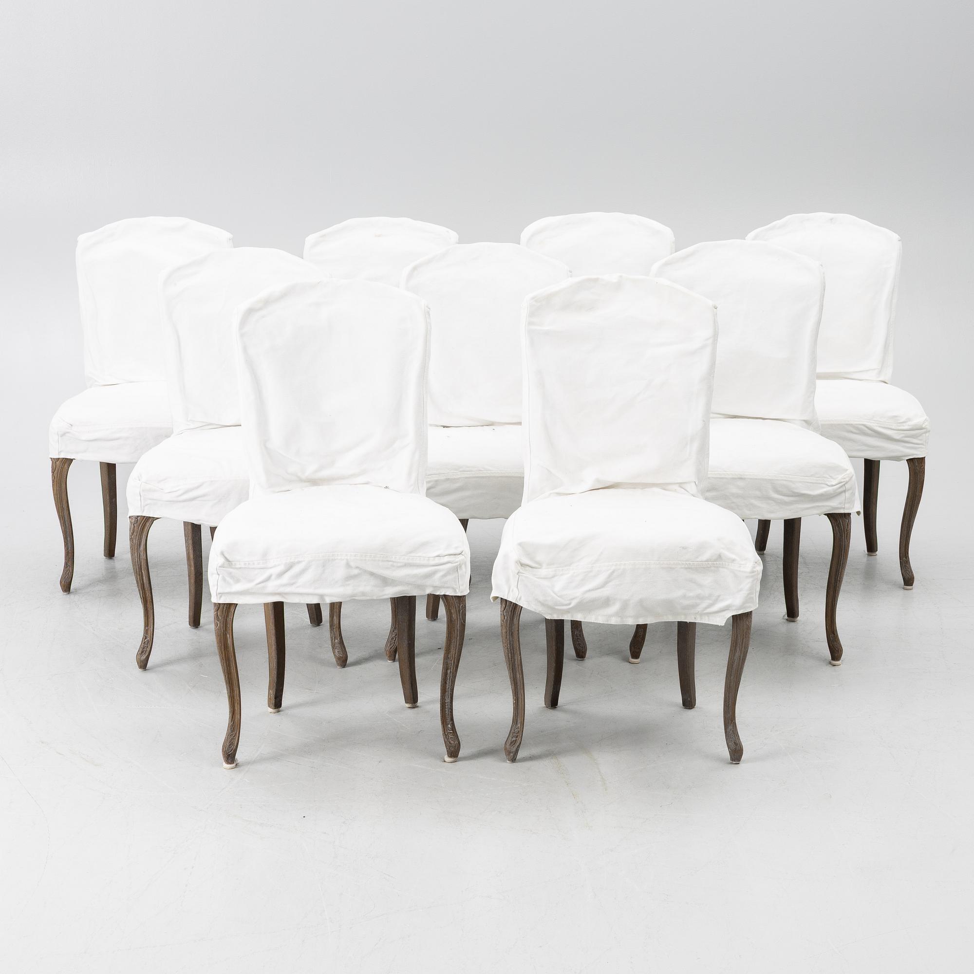 Nine chairs, Louis XV style, France. 21 st century.