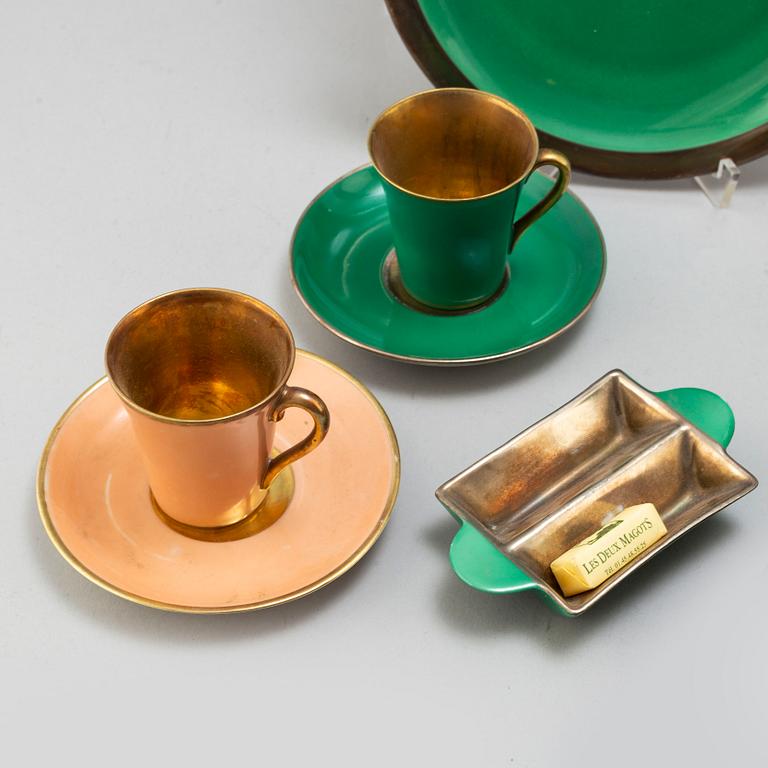 EDWARD HALD, a part porcelain coffee service, from Karlskrona porslinsfabrik.