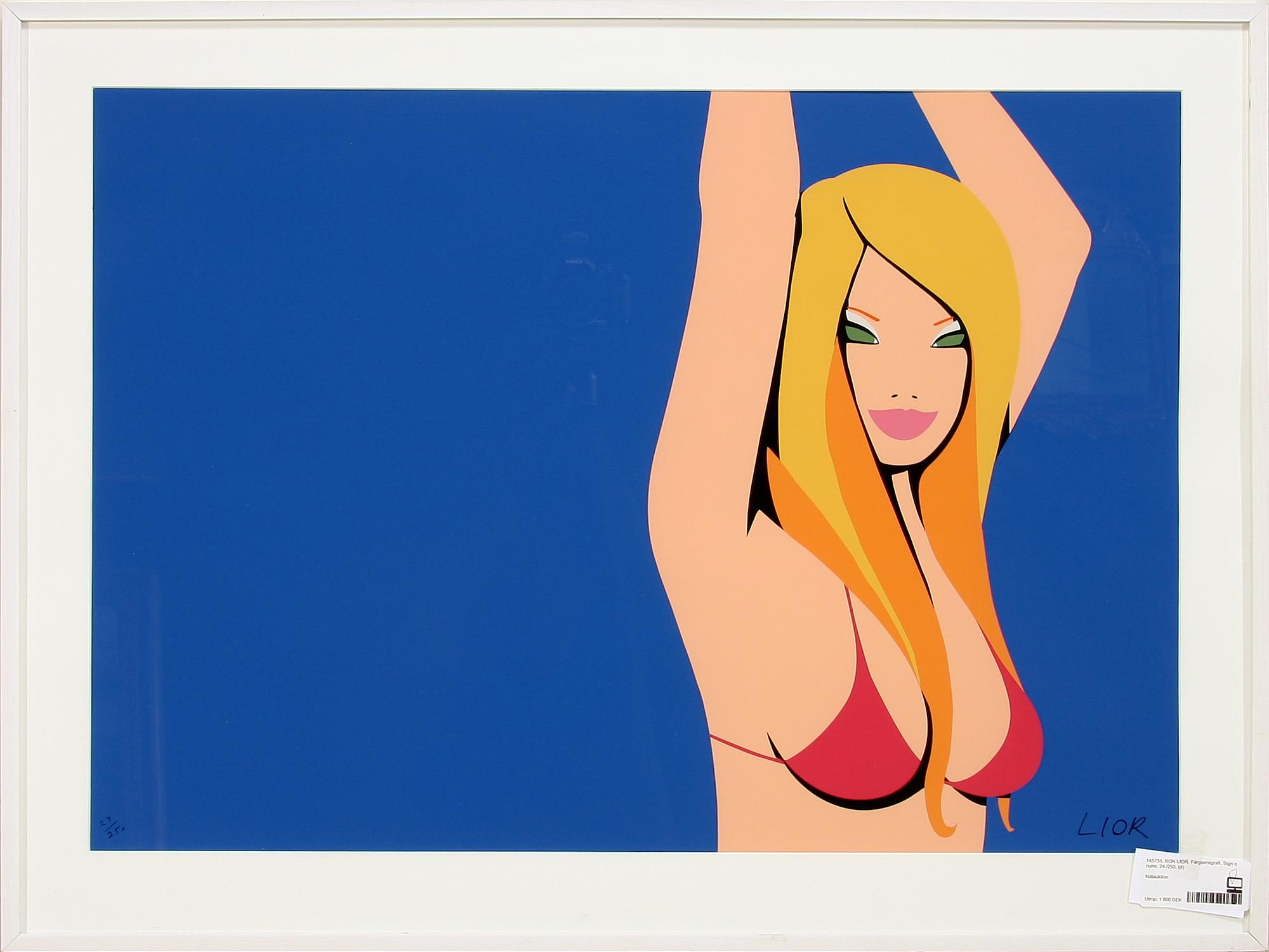 RON LIOR. Färgseriegrafi, Sign o numr 24/250.