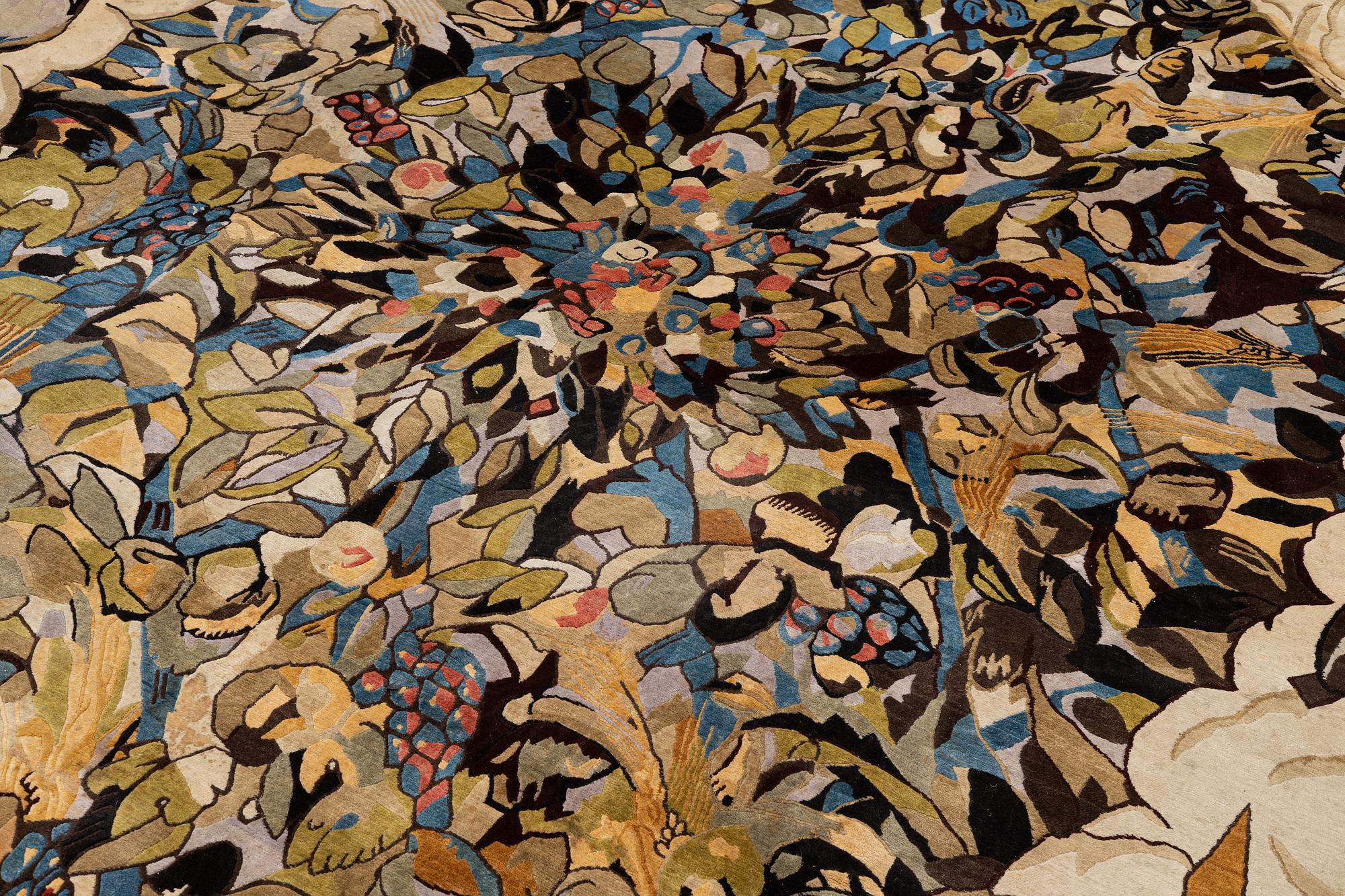 A carpet, c. 460 x 370 cm.