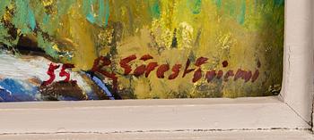 REIDAR SÄRESTÖNIEMI, oil on board, signed and dated -55.